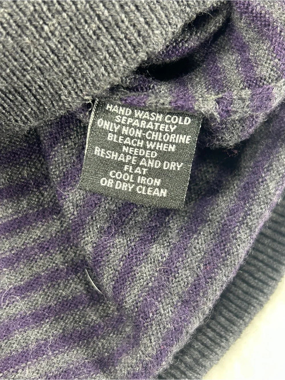 Saks Fifth Avenue Men’s Merino Wool Striped Crewneck Sweater M
